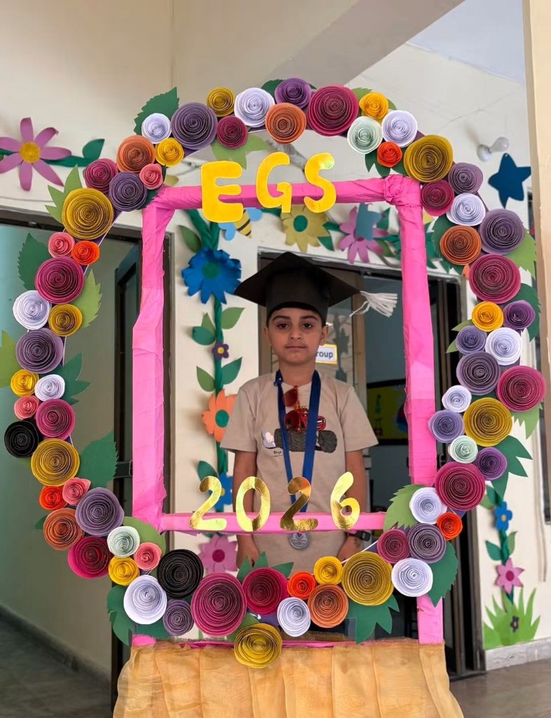 EGS student at a school celebration